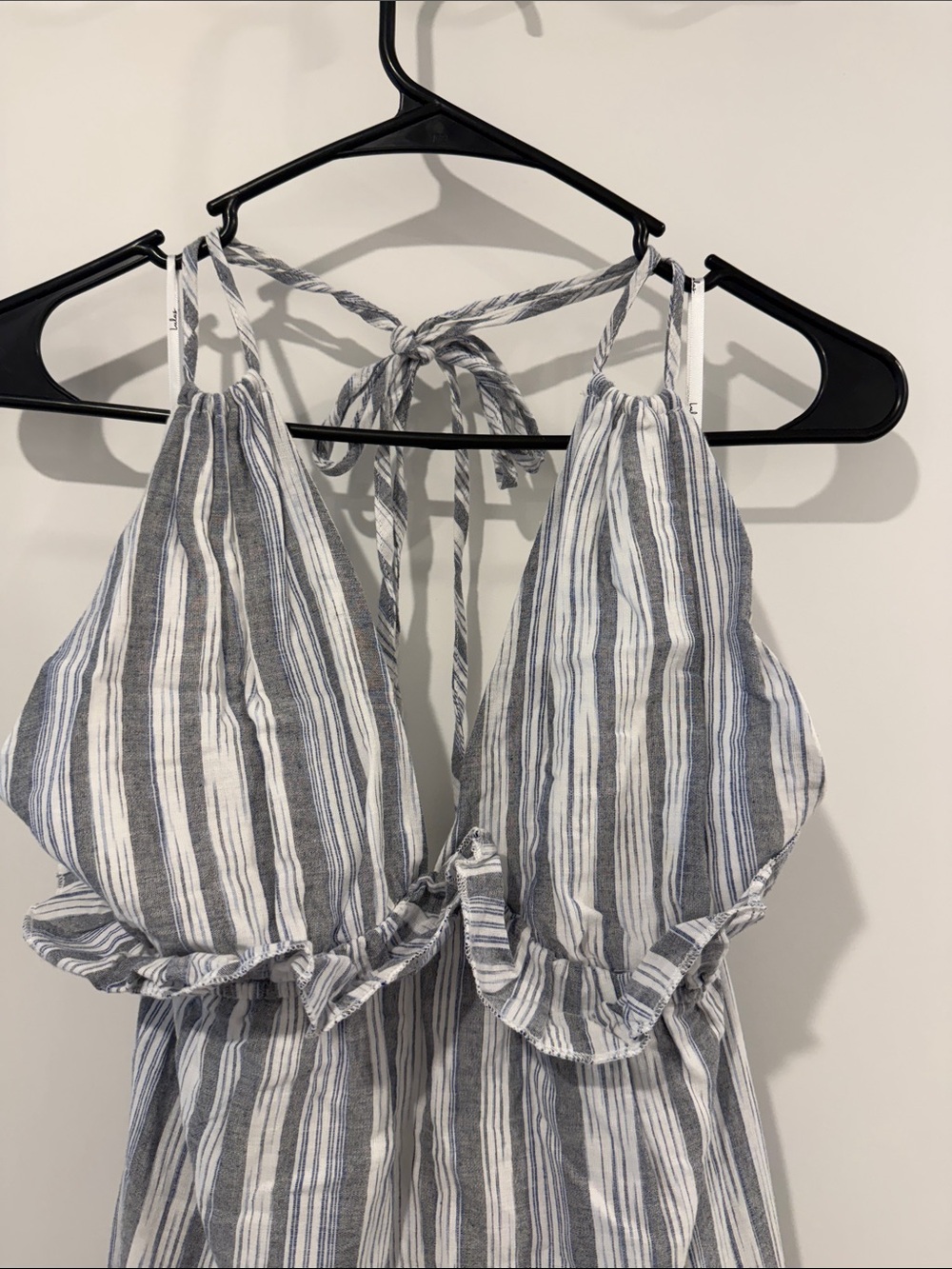 Lulu's Blue and White Striped Maxi Sundress - Picture 2 of 3